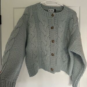 RIXO Joelle Wool-blend Cardigan